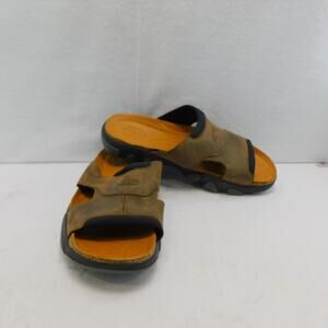 Keen Men's Leather Daytona II Slide Size 12 Bison Brown and Black New